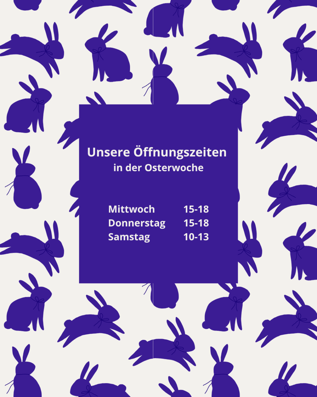 Offnungszeiten Osterwoche 2026