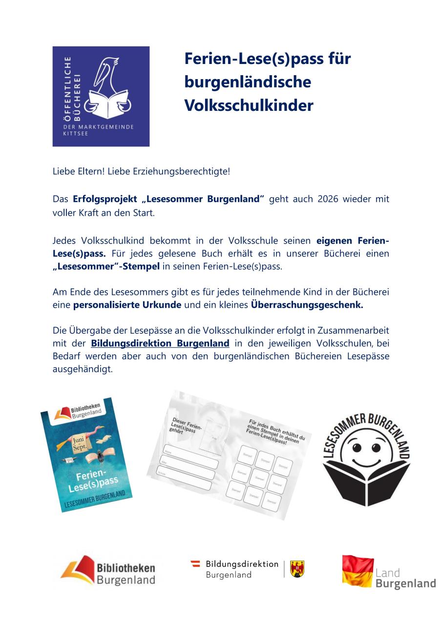 Lesesommer Volksschule 1